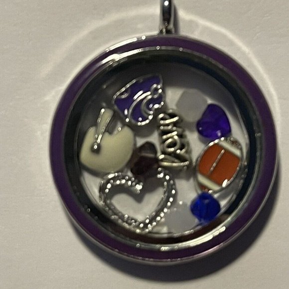 NCAA Jewelry Kansas State Wildcats Ncaa Memory Charm Locket W 22 In